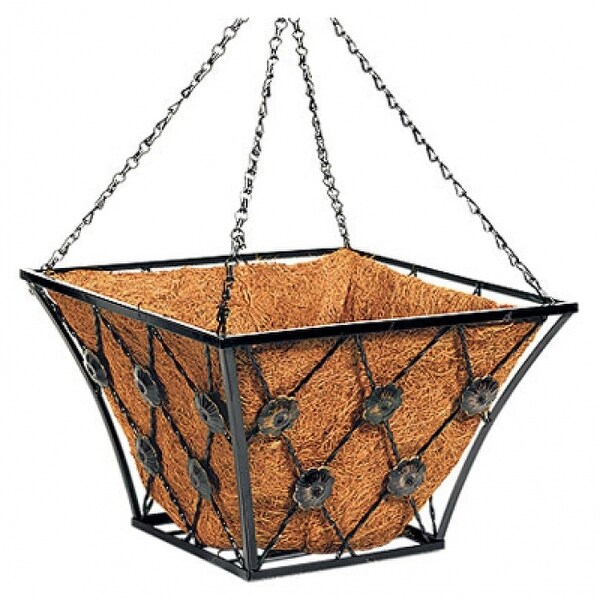 Shop Panacea 88961TV Square Regency Hanging Basket, 14", Brushed Bronze
